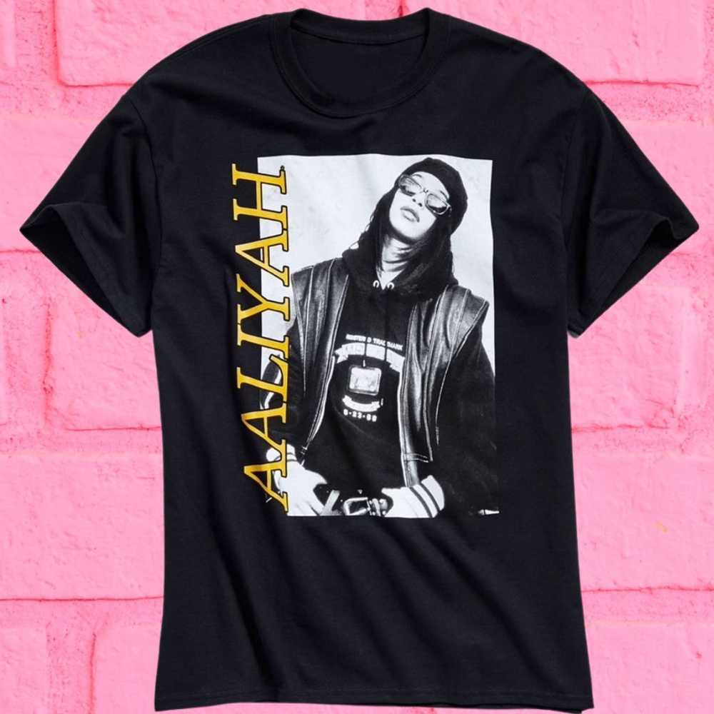 Aaliyah throwback t-shirt, 100% cotton. Nostalgic